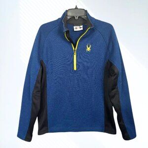 SPYDER Men's Outbound Blue 1/2 Zip Midweight Core Jacket SZ M